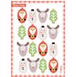 Stickers plancha Santa troqueladas 16u